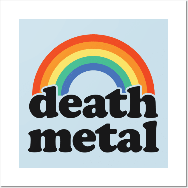 Death Metal: Rainbow of Doom Wall Art by TwistedCharm